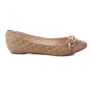 Beige balerinke s malo skrite polne pete 