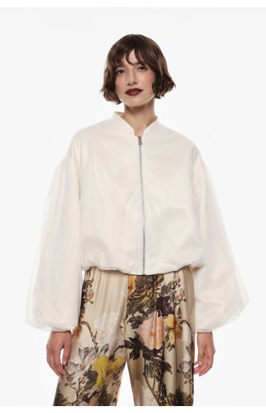 IMPERIAL FASHION - BOMBER JAKNA S TILOM V BEIGE BARVI