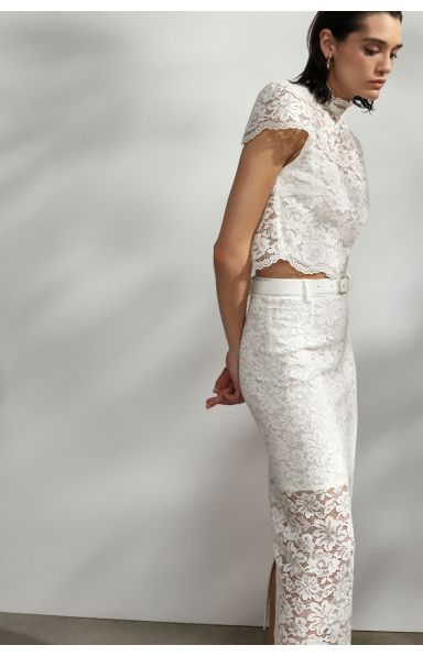 IMPERIAL FASHION - LACE KRILO V BELI BARVI