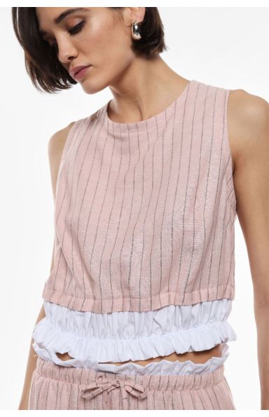 IMPERIAL FASHION - STRIPE TOP V ROZA BARVI