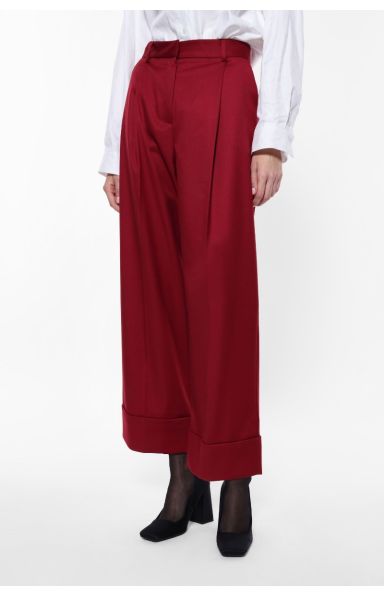 IMPERIAL FASHION HLAČE V BORDO BARVI