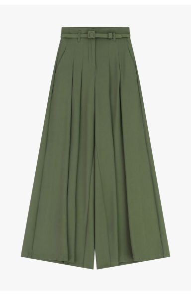 IMPERAIL FASHION - PALAZZO HLAČE V ZELENI BARVI