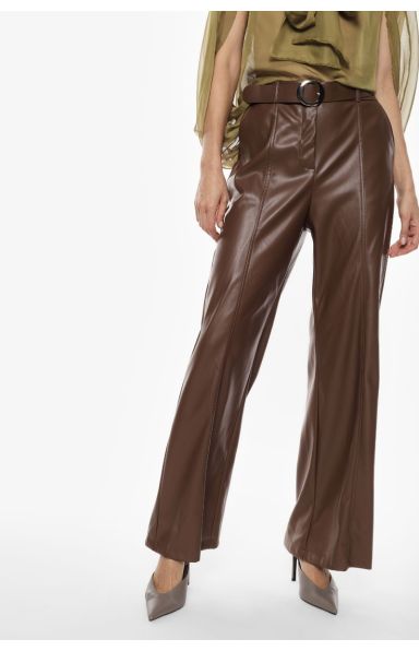 IMPERIAL FASHION - HLAČE IZ TEXTILNEGA USNJA