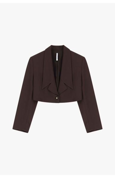 IMPERIAL FASHION - KRAJŠI RJAVI BLAZER