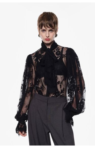 IMPERIAL FASHION - LACE SRAJCA V ČRNI BARVI