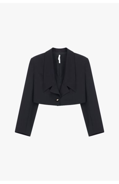 IMPERIAL FASHION - ČRNI KRAJŠI BLAZER