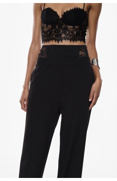 IMPERIAL FASHION - LACE HLAČE Z VISOKIM PASOM