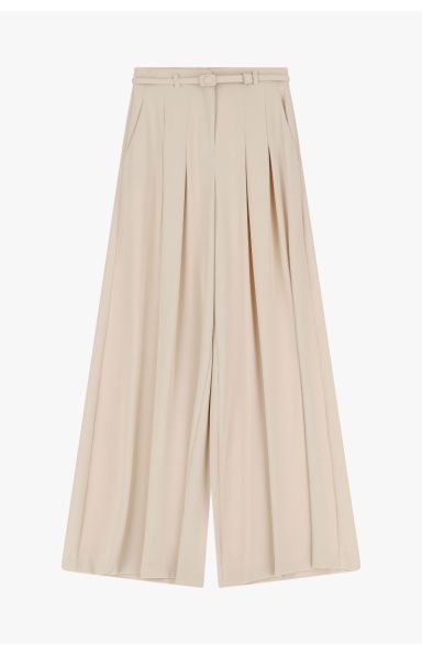 IMPERIAL FASHION - PALAZZO HLAČE V BEIGE BARVI