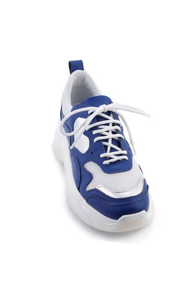 L'estrosa usnjene dad shoes superge kombinacija belo/modra
