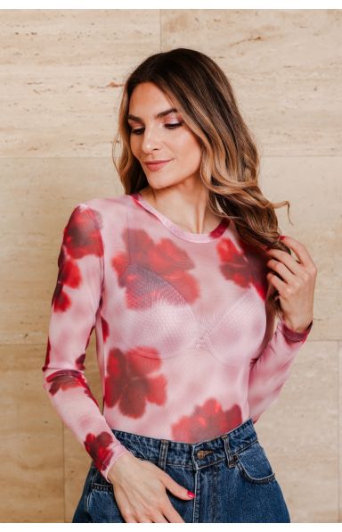 AMALFI MESH BODY V ROZA/RDEČO BARVI