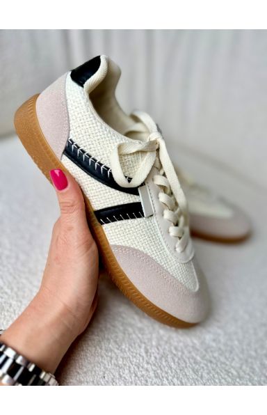LAHKOTNE SUPERGE V ČRNO-BEIGE BARVI