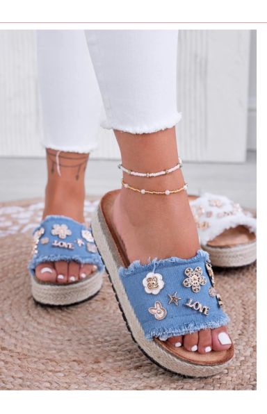 DENIM NATIKAČI Z ZLATIMI APLIKACIJAMI